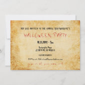 eng Halloween-partij Kaart (Achterkant)