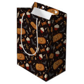 Eng Halloween plezier Medium Cadeauzakje (Achterkant Gekanteld)