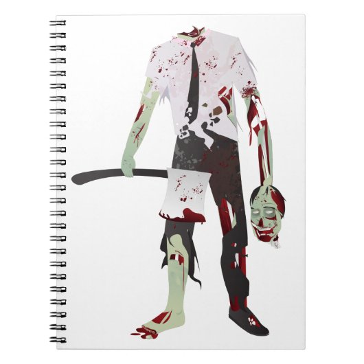 eng halloween zombie notitieboek (Voorkant)
