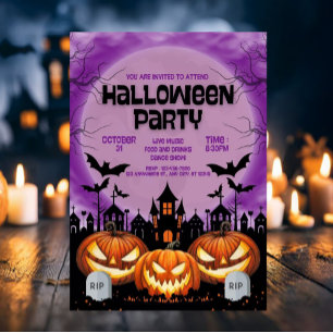 eng Halloweenfeest Kaart