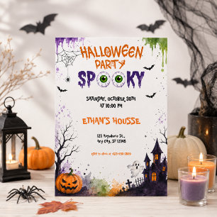 Eng Halloweenfeest voor kinderen, monsterpret Kaart