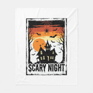 Eng Huis Van De Angst T-Shirt Oud Halloween_ Fleece Deken