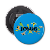 eng Jezus Button Flesopener (Voorkant)