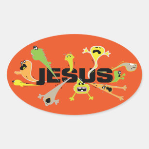eng Jezus Ovale Sticker