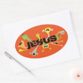 eng Jezus Ovale Sticker (Envelop)