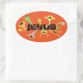 eng Jezus Ovale Sticker (Tas)