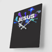 eng Jezus Vierkante Klok (Hoek)