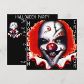 eng kwaad clown meme halloween party uitnodiging (Voorkant / Achterkant)