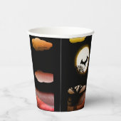 eng landschap voor Halloween Papieren Bekers (Rechts)