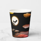 eng landschap voor Halloween Papieren Bekers (Voorkant)