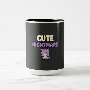 Eng maar grappig - Grappig Halloween-cadeau voor v Tweekleurige Koffiemok