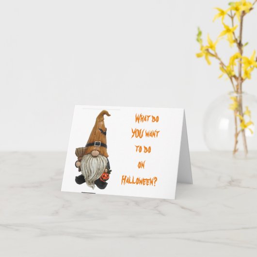 ENG MAAR SCHATTIGE EN GRAPPIG HALLOWEEN VOOR JOU KAART (Gele Bloem)