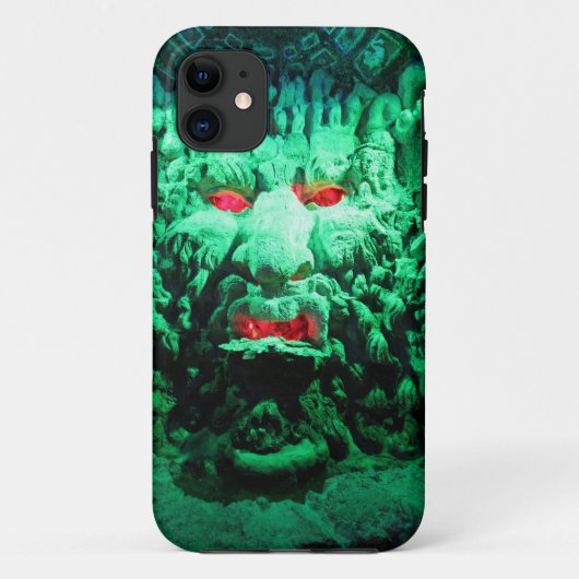 Eng masker gezicht in rotswand Case-Mate iPhone case (Achterkant)