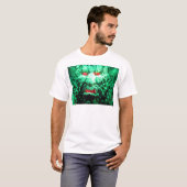 Eng masker gezicht in rotswand t-shirt (Voorkant volledig)