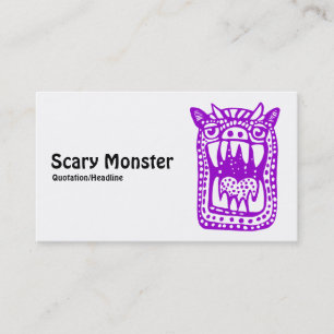 Eng monster - Paars Visitekaartje