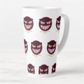 Eng monster slaapt nooit latte mok (Rechterhoek)