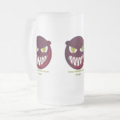 Eng monster slaapt nooit. matglas bierpul (Voorkant links)