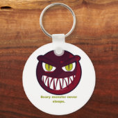 Eng monster slaapt nooit. sleutelhanger (Voorkant)