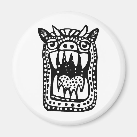 Eng Monster - Zwart Magneet (Voorkant)