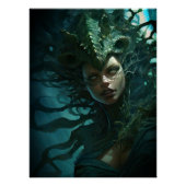 Eng onder het Zee Siren Mermaid Creature Perfect Poster (Voorkant)