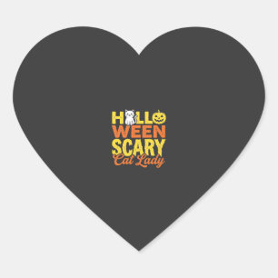 Eng Ontwerp voor Halloween van Verschrikkelijke Ka Hart Sticker
