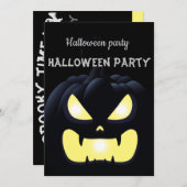 eng | pompoen Adult halloween party uitnodiging (Voorkant / Achterkant)