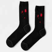 Eng rood bloed spooky zwart Halloween Sokken (Links)