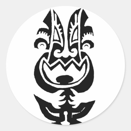 Eng Schattige Ronde Sticker (Voorkant)