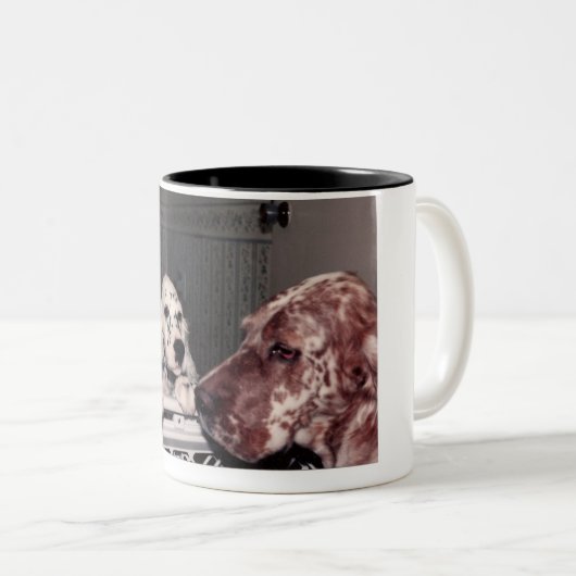 eng. setter-mok tweekleurige koffiemok (Voorkant rechts)