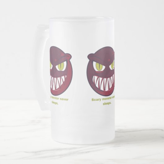 Eng slaapt nooit. matglas bierpul (Voorkant links)