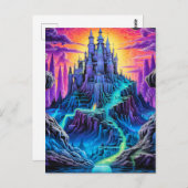 eng spookhuis | Fijne Halloween Briefkaart (Voorkant / Achterkant)