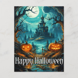 eng spookhuis | Fijne Halloween Briefkaart