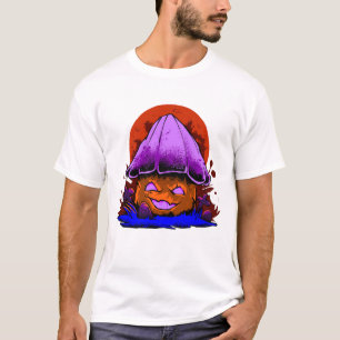 eng spooky zombie paddenstoel retro Halloween fees T-shirt