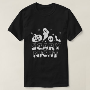 Eng T-shirt Halloween met tekst 'Scary Night'