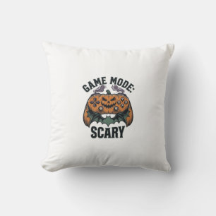 Eng T-shirt met vintage Halloween-controllerkunst Kussen