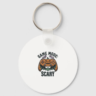 Eng T-shirt met vintage Halloween-controllerkunst Sleutelhanger
