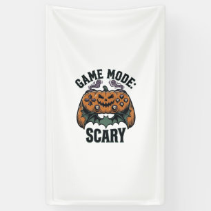 Eng T-shirt met vintage Halloween-controllerkunst Spandoek
