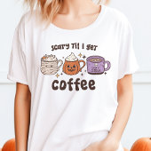 Eng tot ik koffie retro Halloween krijg Tri-Blend Shirt