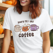 Eng tot ik koffie retro Halloween krijg Tri-Blend Shirt
