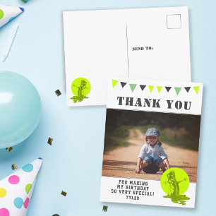 Eng Verjaardag Bedankt Foto van Groene Kinderen An Briefkaart