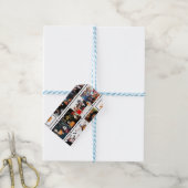 Eng Voeg je eigen foto monogram Happy Halloween Cadeaulabel (Met Touw)
