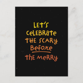 Eng voor vrolijk leuk Halloween feest Briefkaart