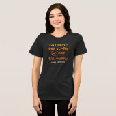 Eng voor vrolijk leuk Halloween Tri-Blend Shirt (Voorkant volledig)