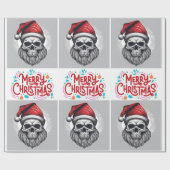 Eng vrolijk kerstinpakpapier cadeaupapier (Vlak)