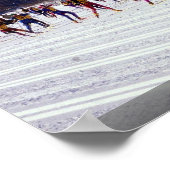 Engadin ski marathon, Silvaplana, Zwitserland Wint Poster (Hoek)