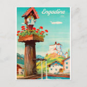 Engadine, City Spring, Switzerland Briefkaart (Voorkant)