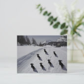 Engadine Dachshund March Briefkaart (Staand voorkant)