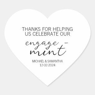Engage-Mint Hart voor Verloving Sticker