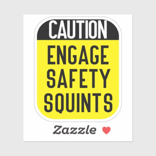 engage Safety Squints Sticker (Vel)