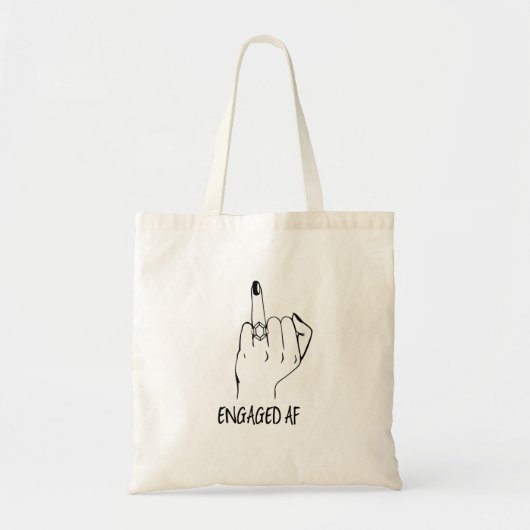 Engaged AF Bridal Canvas tas (Voorkant)